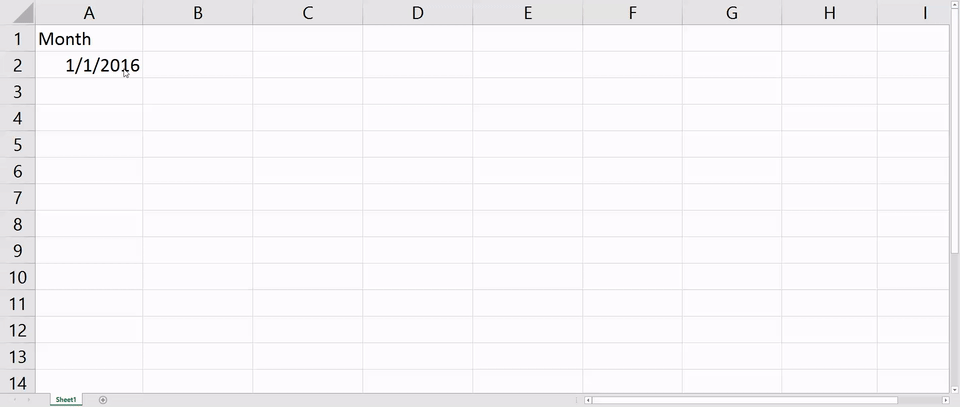 Auto Fill Month Selection